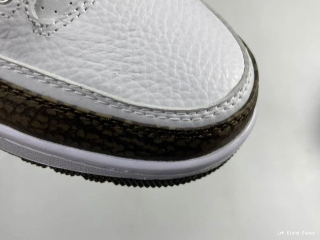 1st Kicks Shoes Mocha Air 3 Jordan Retro (2018) 136064-122 0813